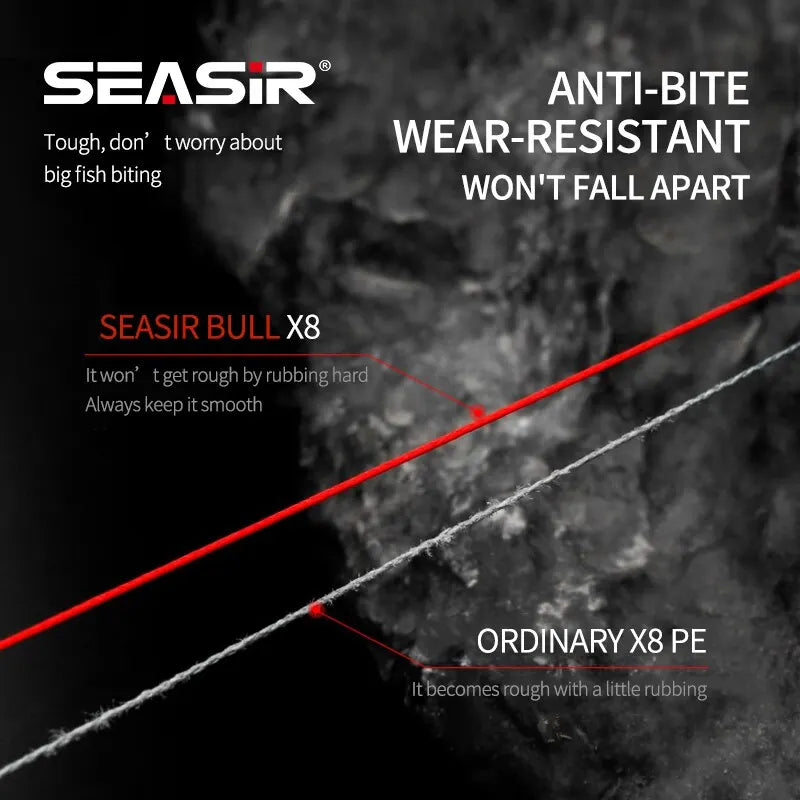 Seasir RedBull 8-Strand PE Braid 150m