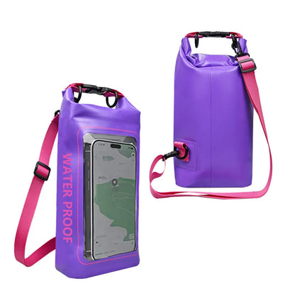2L/5L PVC Swimming Waterproof Bag,Mobile Phone Waterproof Dry Bag for Trekking Drifting Rafting Surfing Boating Storage Bag