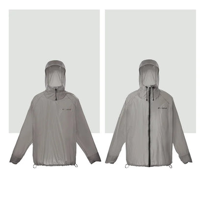3F UL GEAR QingSuo Spilt Rain Poncho Outdoor Ultralight Sleeve Rain Coats 15D Nylon Waterproof Hiking Cycling Mountaineering