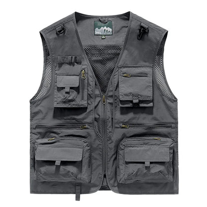 FGKKS Multi-Pocket Breathable Fishing Vest