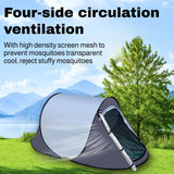 Outdoor Tent Hand-throw Automatic Open Camping Tent Windproof Anti-mosquito and Sunscreen No Installation Required Portable Tent