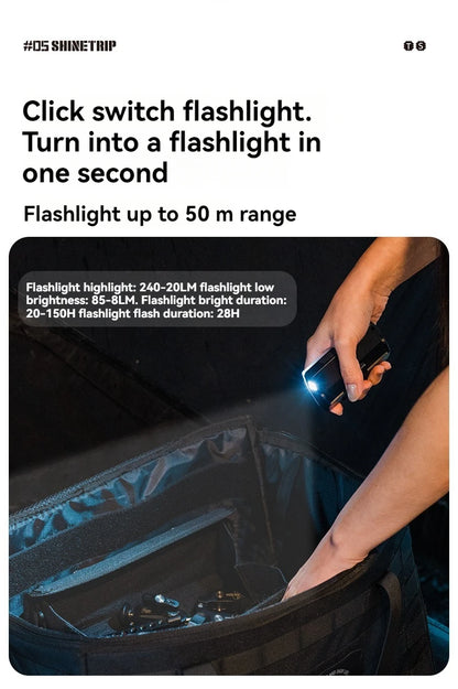 ShineTrip 05 Series Card style Camping Light Atmosphere Lighting Outdoor Hiking Convenient Camping Light Multi purpose Light