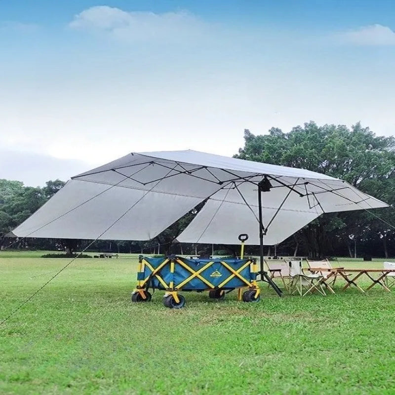 Camping Foldable Portable Sun Shelter Quick Setup Beach Picnic Sun Protection Shelters Waterproof Adjustable Camping Supplies