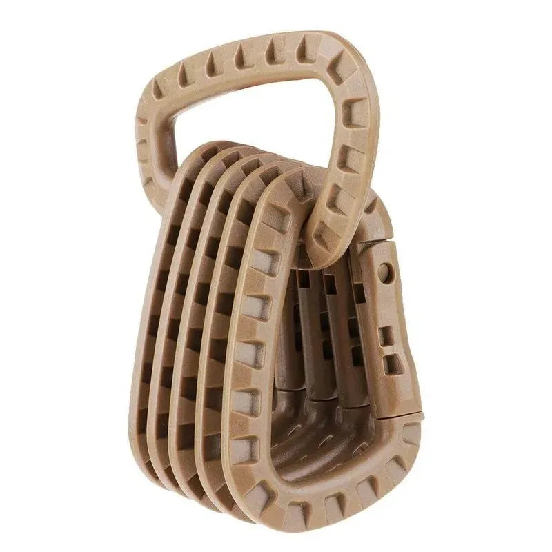 1/2/3/4/6pcs Tactical Carabiner Carabina Karabiner Clip Plastic Cadet Hiking Camping
