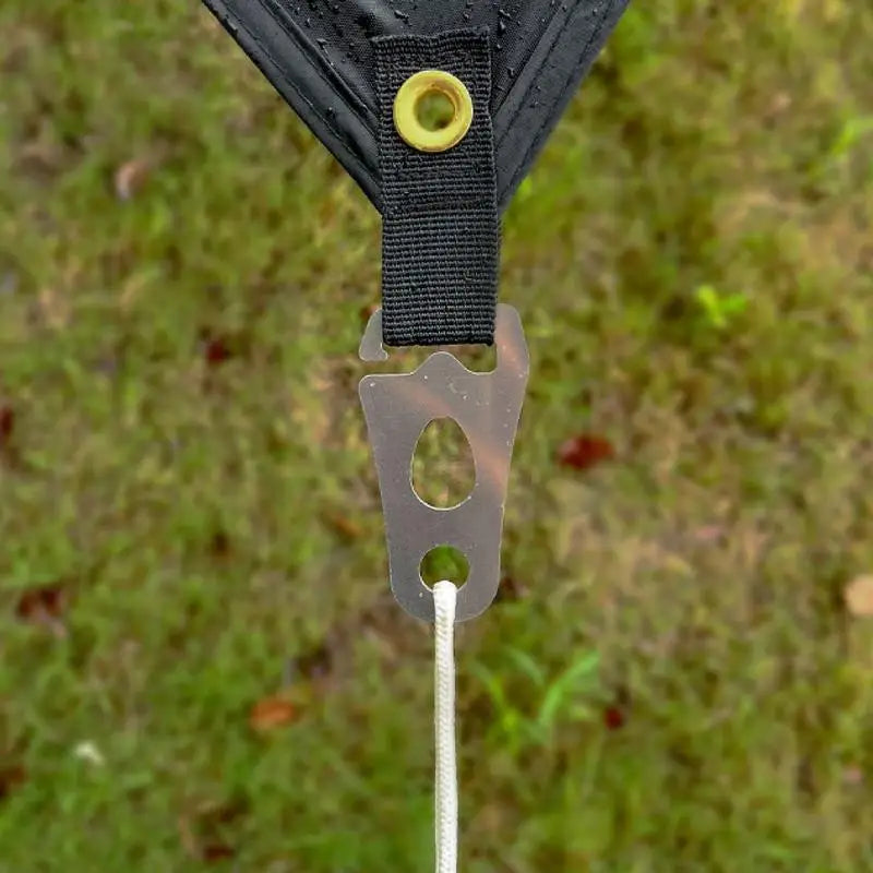 Adjustable Camping Tent Cord Rope Buckle Stainless Steel Rope Tensioner Fastener Kit Outdoor Camping Tents Securing Accessories