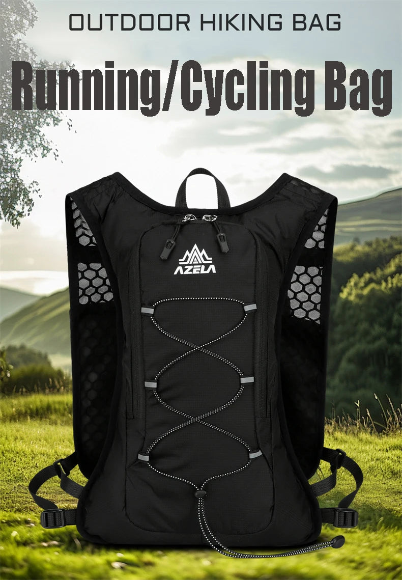 8L Running Hydration Vest Backpack Men Women Outdoor Sport Bags Trail Marathon Jogging Hiking Backpack Option Water Bag Flask