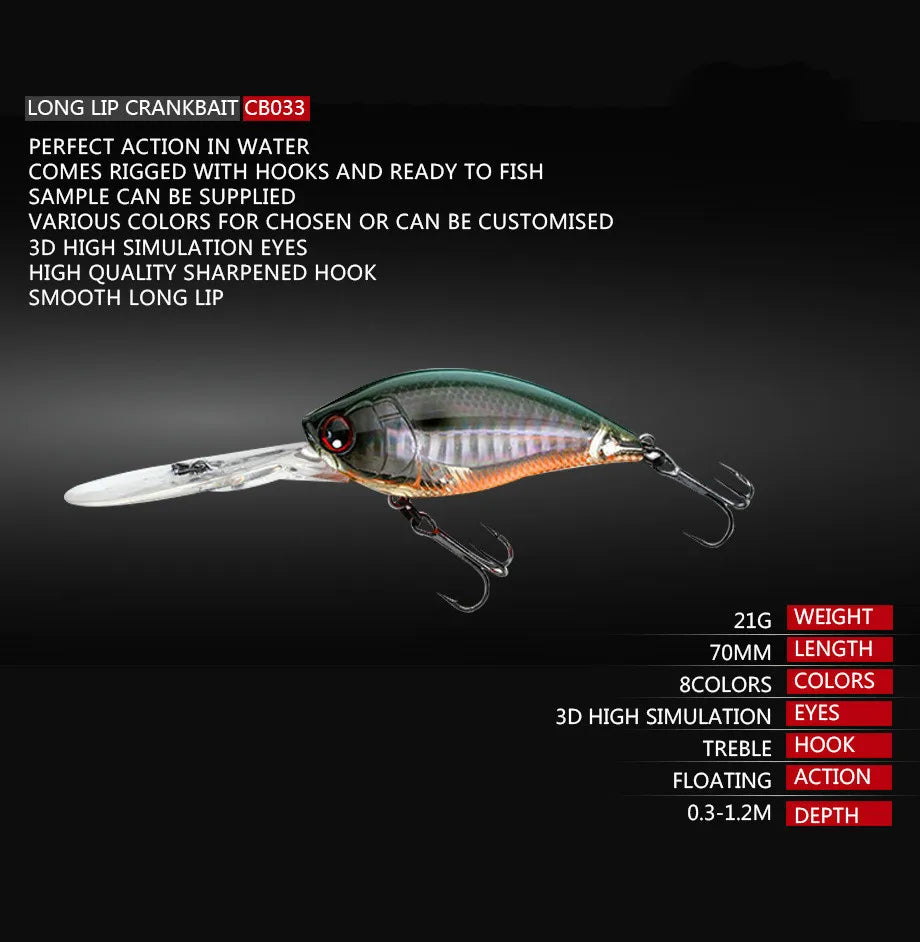Trolling Crankbait 70-75mm