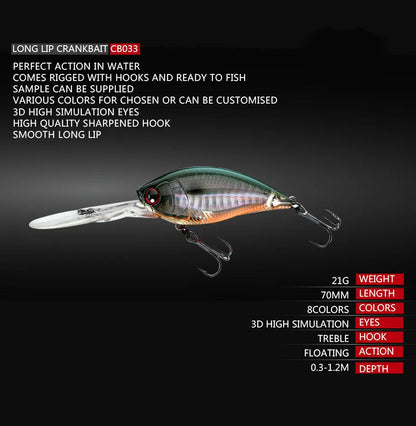 Trolling Crankbait 70-75mm