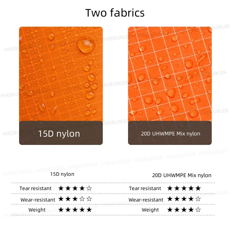 3F UL GEAR QingSuo Spilt Rain Poncho Outdoor Ultralight Sleeve Rain Coats 15D Nylon Waterproof Hiking Cycling Mountaineering