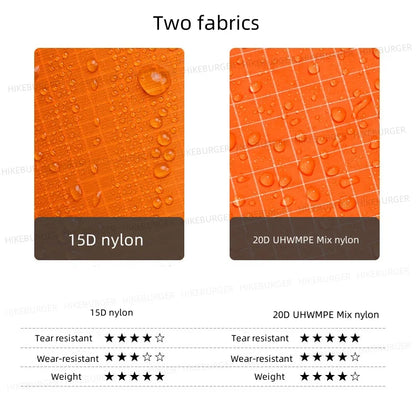 3F UL GEAR QingSuo Spilt Rain Poncho Outdoor Ultralight Sleeve Rain Coats 15D Nylon Waterproof Hiking Cycling Mountaineering