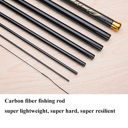 1pc Super Light Hard Carbon Fiber Hand Fishing Pole Telescopic Fishing Rod 3.6M/4.5M/5.4M/6.3M/7.2M Stream Rod Fishing Rod