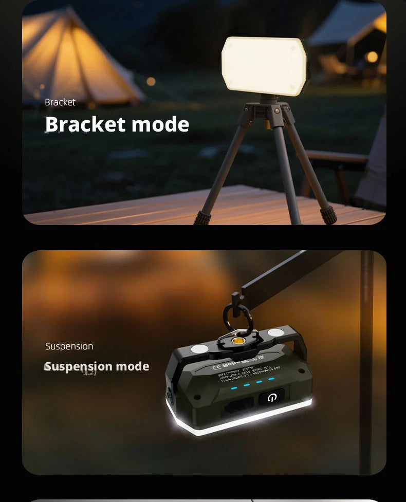 Solar Powered Camping Lantern with Ultra Long Battery Life for Outdoor Tent Emergency Lighting Home Use