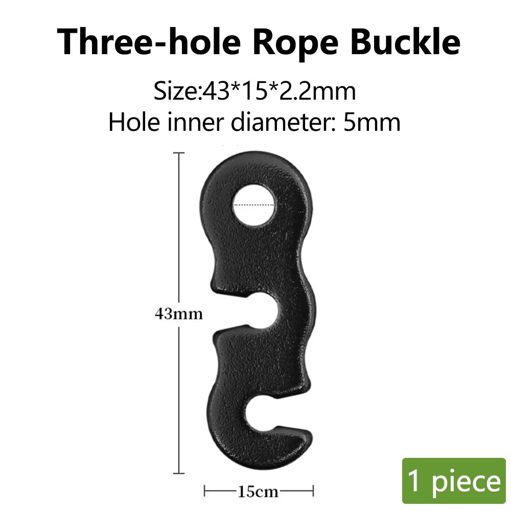 Aluminum S-Type Rope Buckles – Adjustable, 5 or 10 Pack
