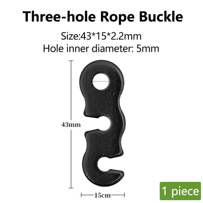 Aluminum S-Type Rope Buckles – Adjustable, 5 or 10 Pack