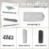 3 Season Portable Tent-Mongar 2 Person,Ultralight Camping,Double Layer Waterproof,Outdoor Travel Tent for Hiking and Exploration