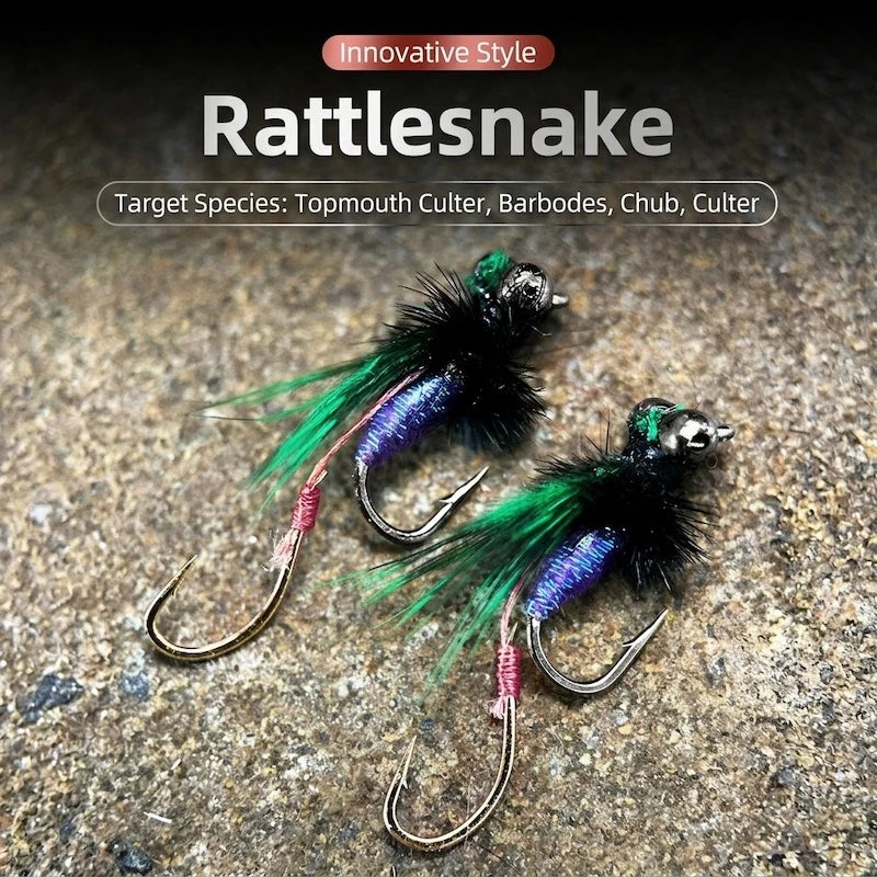 Rattlesnake Twin Hook Mosquito Dry Flies