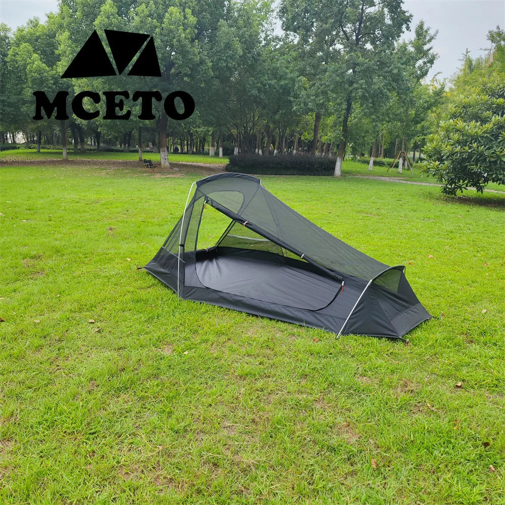 2 People Camping Tent Ultra Light Hiking Backpack Tent Dual Layer Waterproof Outdoor Travel Tunnel Tent  Portable Trekking Tent