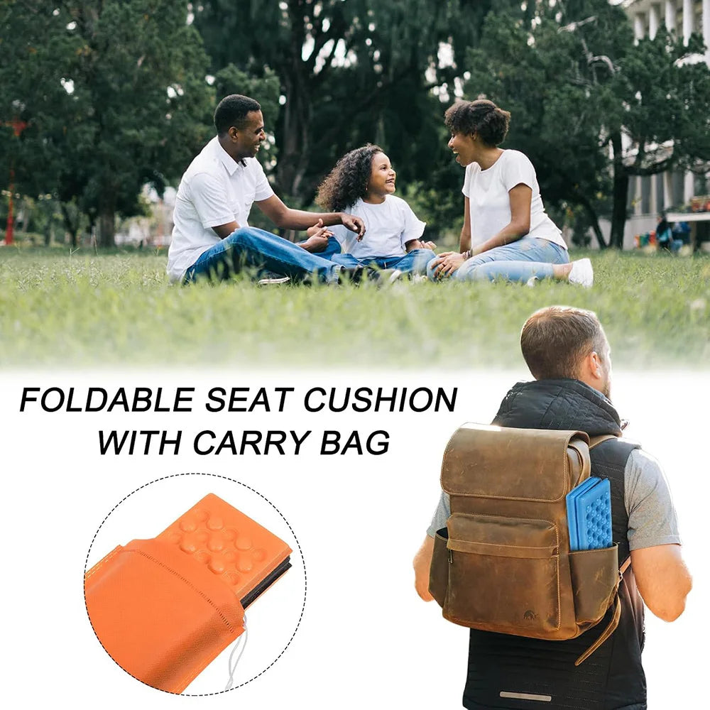 Stadium Seat Cushion Lightweight Mini Waterproof Folding Mat Foam Sitting Pad Portable for Outdoor Travel Hiking Camping