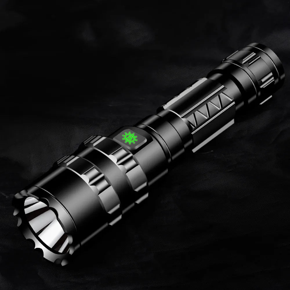 Professional Hunting Tactics Night Reconnaissance LED Flashlight L2 Lamp Beads Waterproof Rechargeable Outdoor Portable Torch