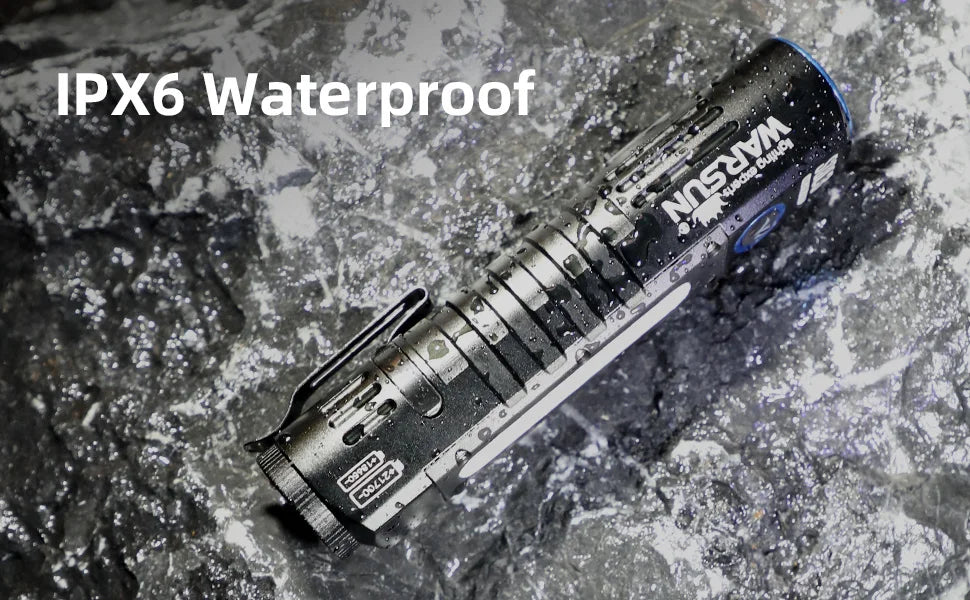 Warsun Powerful LED Flashlight Magnet Rechargeable Torch Light Portable Lantern  8 Modes Hand Lamp For Camping Hiking  Emergen