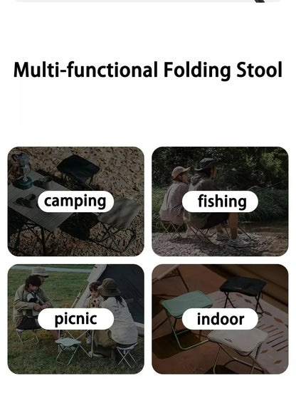 Naturehike Folding Stool for Outdoor Leisure Portable Lightweight Aluminum Chair High Load Travel Camping Foldable Fishing Chair