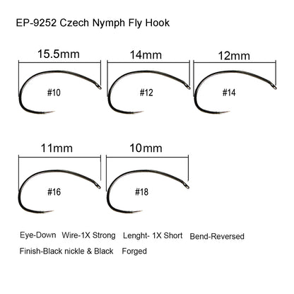 Aventik Competition Barbless Fly Hooks (50 Pack)
