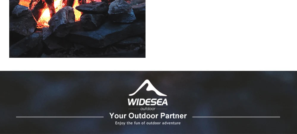 Widesea Camping Tableware Titanium Cookware Set Tourism Cauldron Outdoor Cooking Pot Frying Pan Picnic Kitchen Hiking Trekking