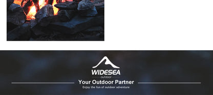 Widesea Camping Tableware Titanium Cookware Set Tourism Cauldron Outdoor Cooking Pot Frying Pan Picnic Kitchen Hiking Trekking