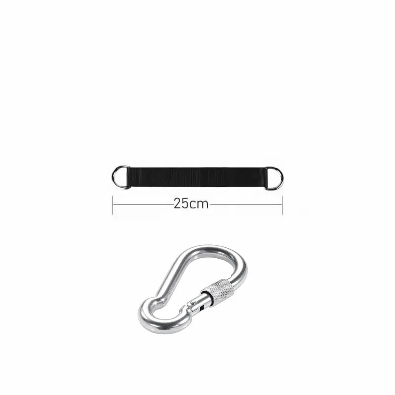 Outdoor Tree Swing Straps 200kg Heavy Duty Hook Ring Hanging Belt Connecting Belt for Hammock Punching Bag Swing Horizontal Bar