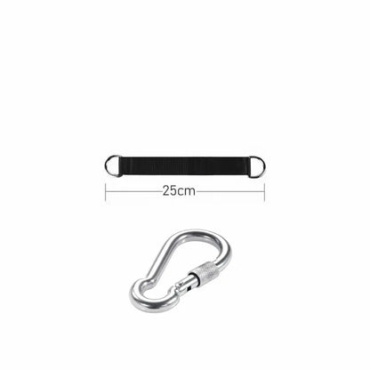 Outdoor Tree Swing Straps 200kg Heavy Duty Hook Ring Hanging Belt Connecting Belt for Hammock Punching Bag Swing Horizontal Bar