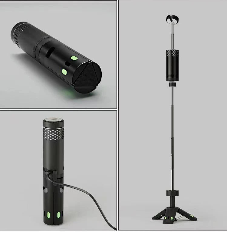 10000mAh Portable Lanterns Telescopic Camping Light LED Adventure Hiking Fishing Tents Campsite Ambiance Lamp with Magnet Tripod