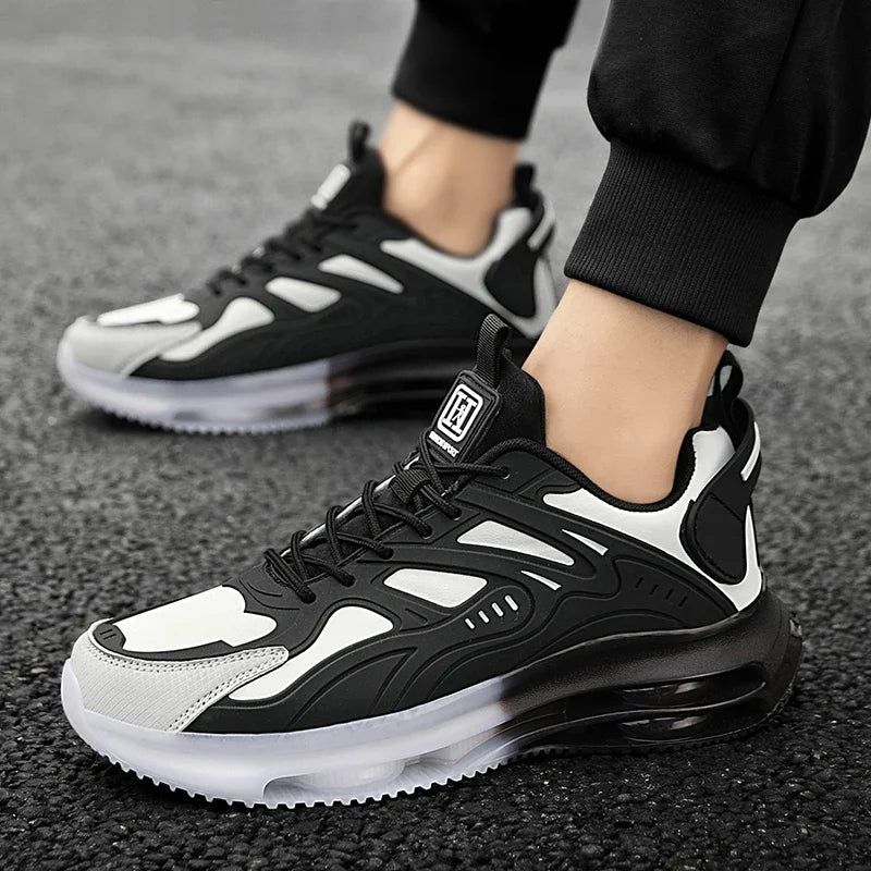 2025 Men’s Air Cushion Sneakers – Breathable Lightweight Running & Walking Shoes, Non-Slip Athletic Training Sneakers for Men & Women