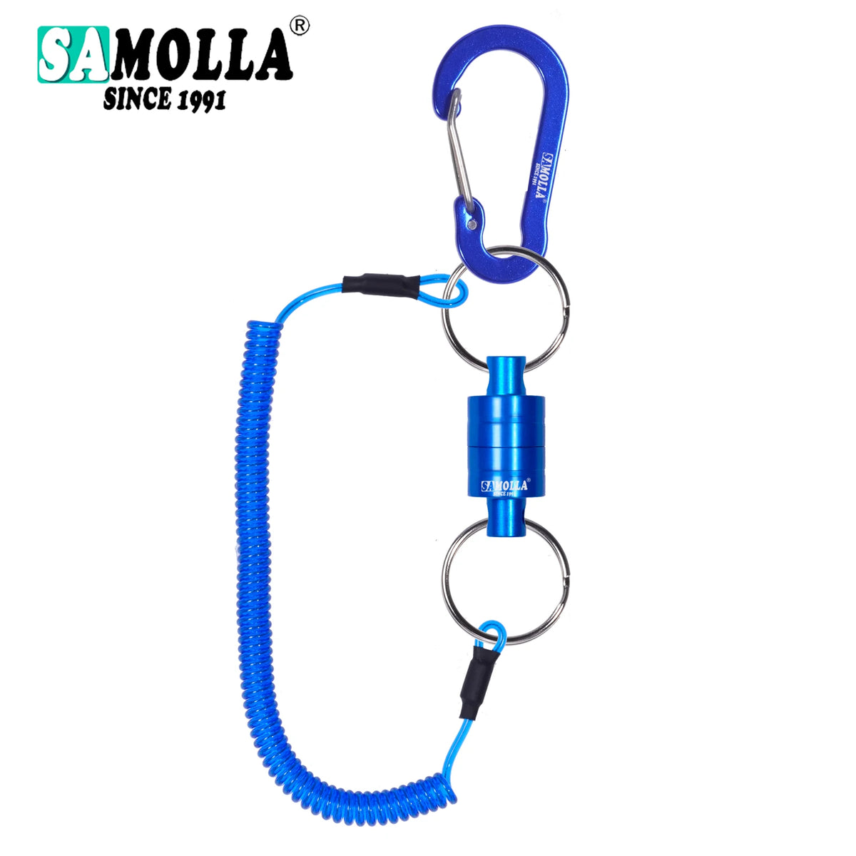 SAMOLLA Magnetic Net Release with Coiled Lanyard