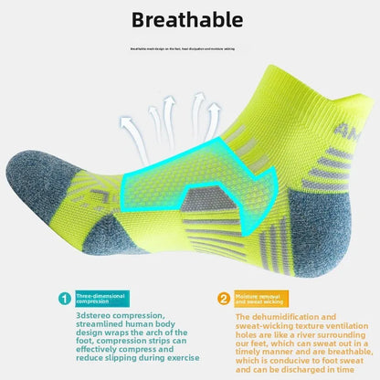 3/1Pairs Sport Compression Ankle Socks Men Women Professional Low Cut Fitness Marathon Running Outdoor Deodorant Breathable Sox