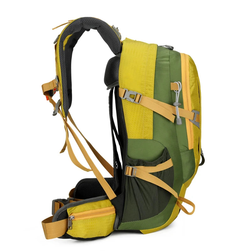 New Cross-Border Outdoor Hiking Backpack: Mountaineering & Cycling Double-Shoulder Bag with Floating Suspension System, 50L Capa