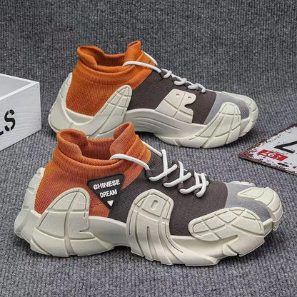 Men's new 2025 comfortable, lightweight, thick sole, high-resistance, anti-slip, wear-resistant sports and casual men's shoes