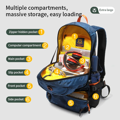 Volunteer Waterproof Hiking Backpack – Lightweight Oxford Travel Bag