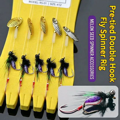 Rattlesnake Twin Hook Mosquito Dry Flies