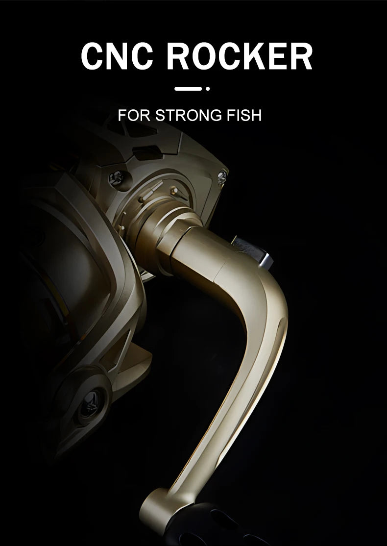 BILLINGS AC Spinning Reel,Saltwater Freshwater Fishing Reel,22LB Max Drag,5.2:1 Gear Ratio,With Metal Spool&Fold Rocker