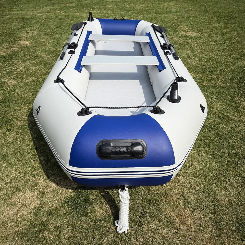Inflatable PVC Rowing Kayak 3.3m – 5 Person Fishing Canoe Dinghy with Accessories