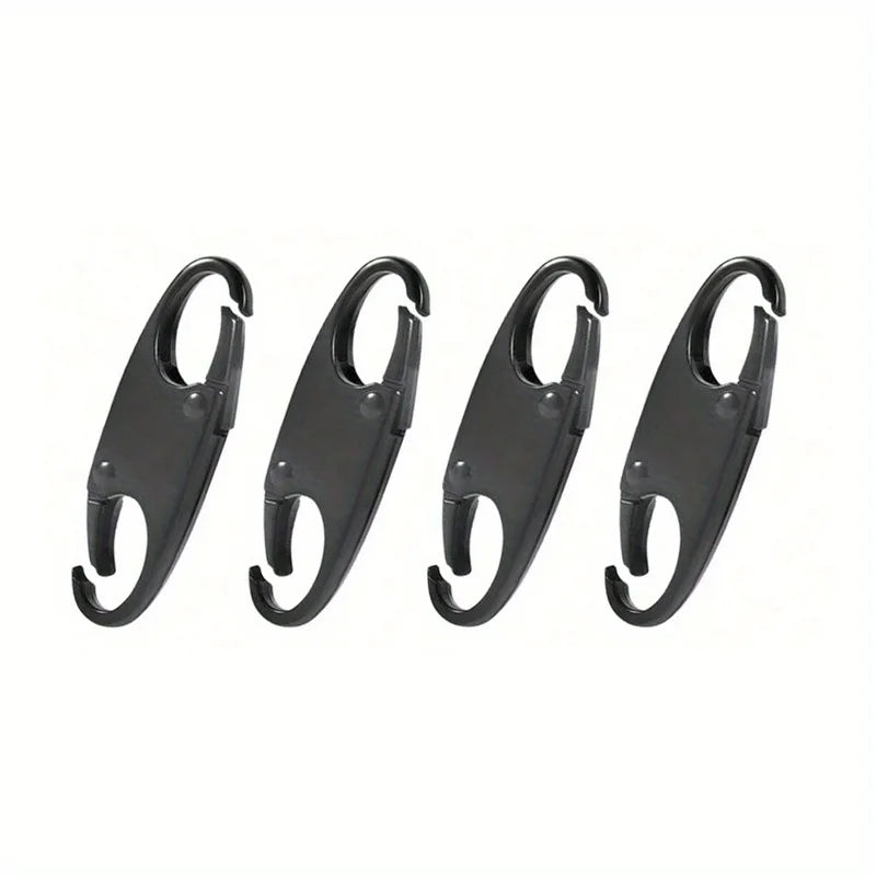 2/4PCS Carabiner Clip Double-layer S-shaped Zipper Clip Used for Outdoor Fishing  Rock Climbing Camping Gadgets and Accessories
