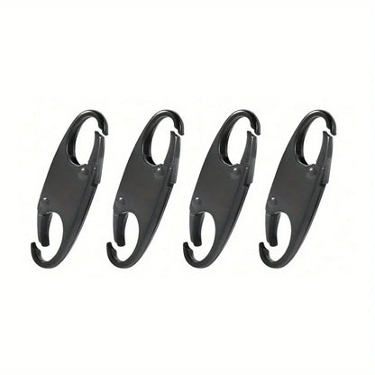 2/4PCS Carabiner Clip Double-layer S-shaped Zipper Clip Used for Outdoor Fishing  Rock Climbing Camping Gadgets and Accessories