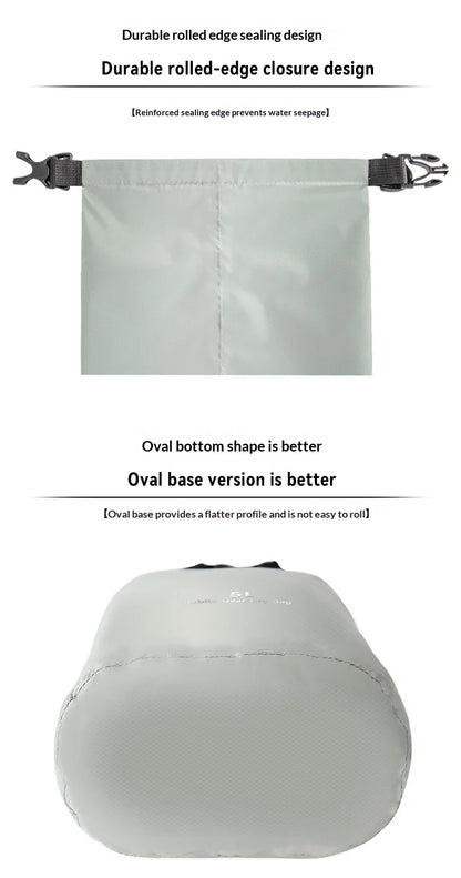 3L 5L 12L 20L 35L Waterproof Dry Sack Ultralight Outdoor Storage Bag For Kayaking Rafting Swimming Drifting Camping Beach