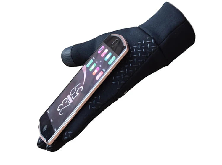 Autumn and Winter Touchscreen Men's and Women's Warm Gloves Plush Outdoor Sports Windproof and Cold Proof Cycling Gloves