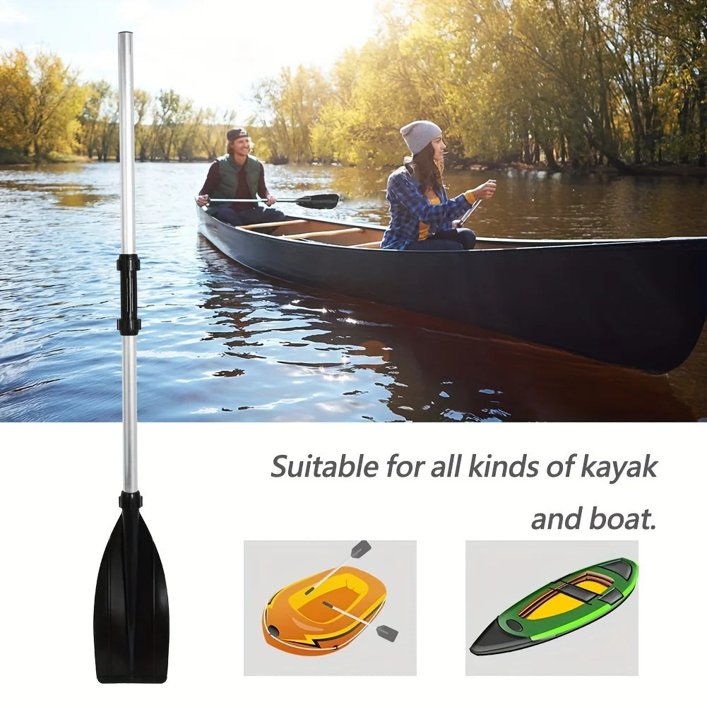 Detachable Kayak & Canoe Paddle – Ribbed Blade Floating Oar for Boats, Rafts & Surfing