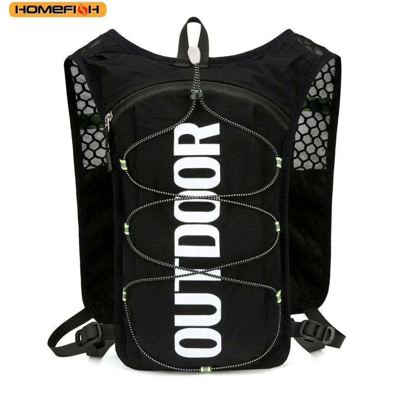 HOMEFISH 1PCS Running Hydration Vest Backpack,Lightweight Water Backpack,Hydration Backpack Running Vest for Hiking Biking