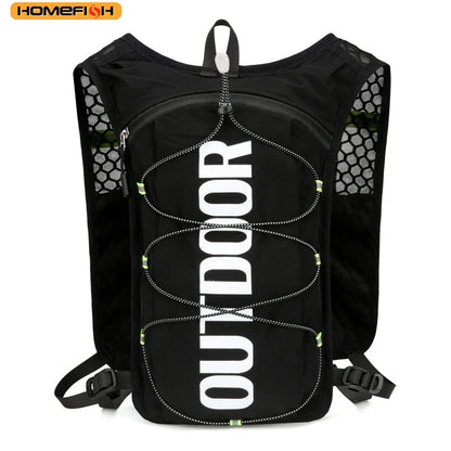 HOMEFISH 1PCS Running Hydration Vest Backpack,Lightweight Water Backpack,Hydration Backpack Running Vest for Hiking Biking