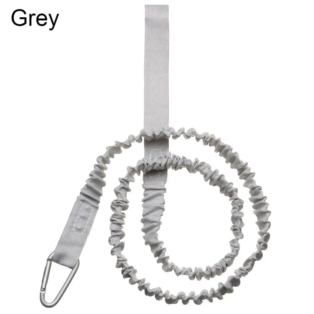 Adjustable Elastic Kayak & Canoe Paddle Leash – Fishing Rod Safety Rope with Carabiner for Rowing & Boat Accessories