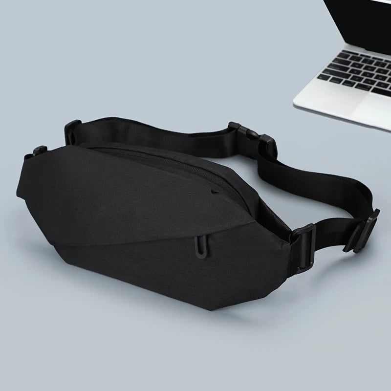 Men Minimalist Outdoor Sports Running Jogging Waist Bag Man Waterproof Fanny Pack Stylish Cross Body Belt Bag Waist Bag for Men