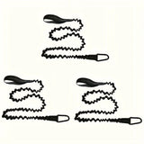 Reflective Elastic Kayak Paddle Leash – Coiled Safety Rope with Hooks for Canoe, Rowing & Boat Accessories